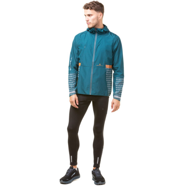 Ronhill Men's Tech Afterhours Jacket - Deep Lagoon/Copper/Reflective - Image 3