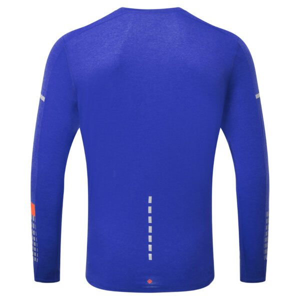 Ronhill Men's Afterhours L/S Tee - Cobalt/Flame/Reflective - Image 2