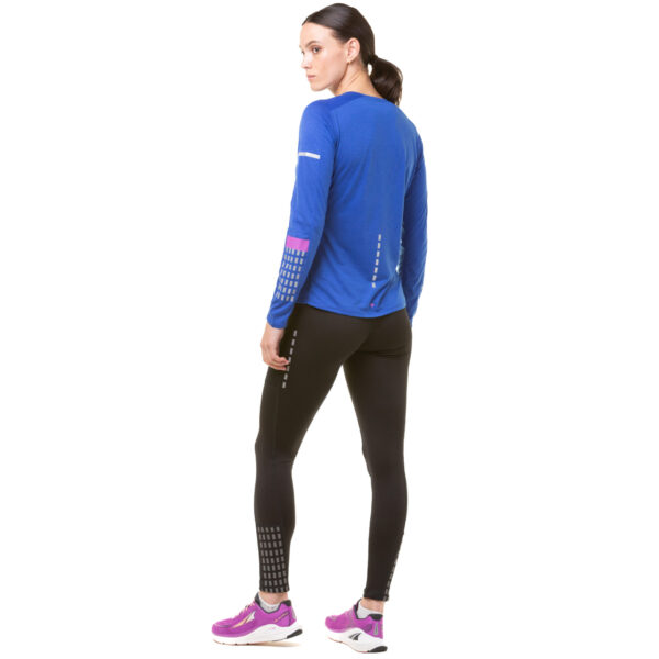 Ronhill Women's Tech Afterhours L/S Tee - Cobalt/Thistle/Reflective - Image 6