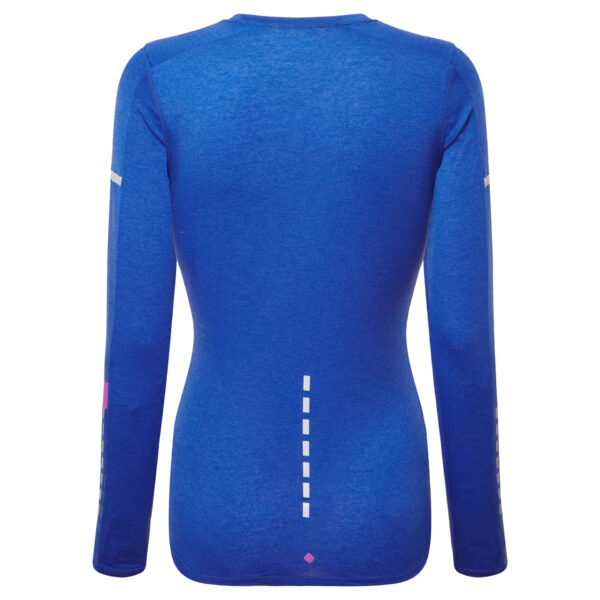 Ronhill Women's Tech Afterhours L/S Tee - Cobalt/Thistle/Reflective - Image 2