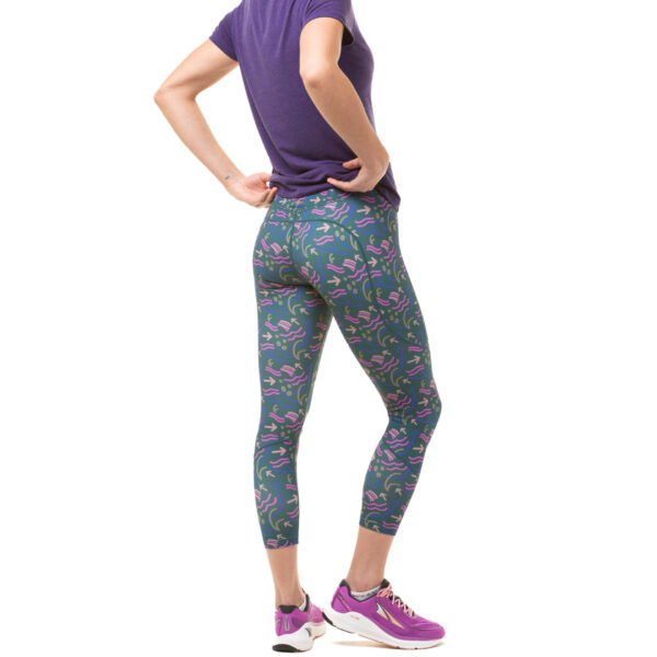 Ronhill Women's Tech Crop Tight - Deep Lagoon Direction - Image 6