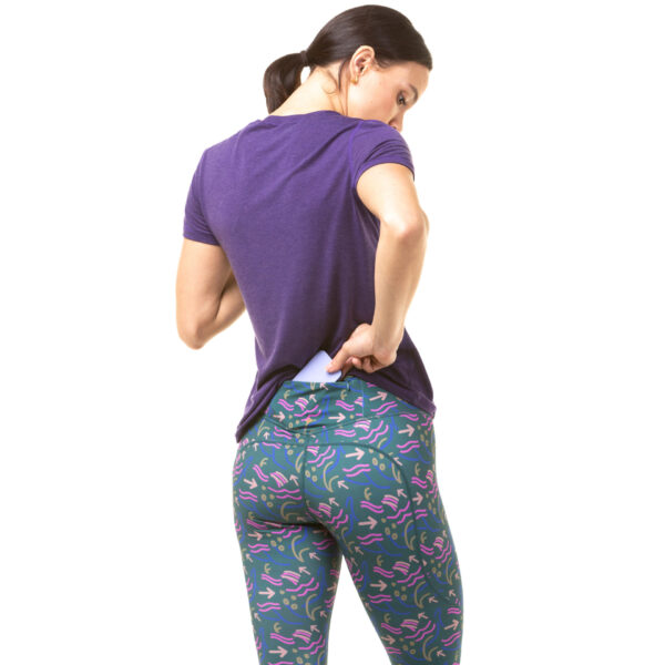 Ronhill Women's Tech Crop Tight - Deep Lagoon Direction - Image 7