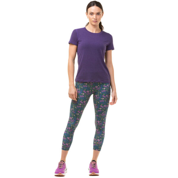 Ronhill Women's Tech Crop Tight - Deep Lagoon Direction - Image 3