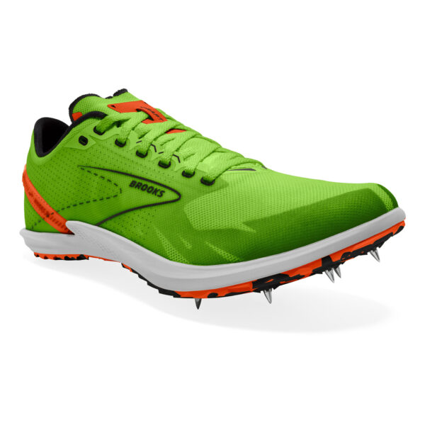 Brooks Draft XC - Green Gecko/Red Orange/White - Image 3