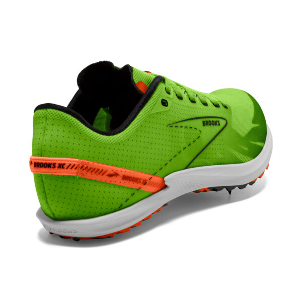 Brooks Draft XC - Green Gecko/Red Orange/White - Image 4