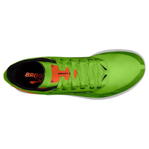 Brooks Draft XC - Green Gecko/Red Orange/White - Image 5