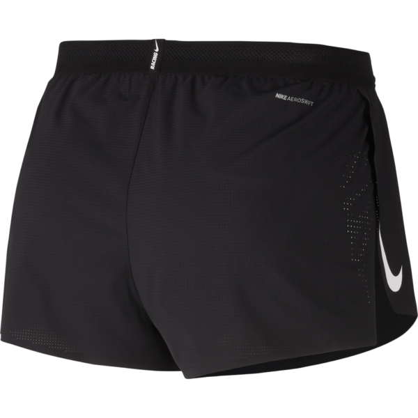 Nike Men's AeroSwift 2in Short - Black/White - Image 2
