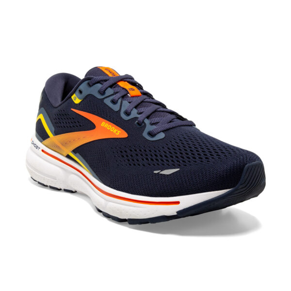 Brooks Men's Ghost 15 - Peacoat/Red/Yellow - Image 3