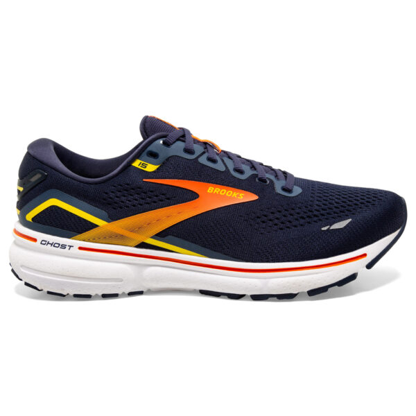 Brooks Men's Ghost 15 - Peacoat/Red/Yellow