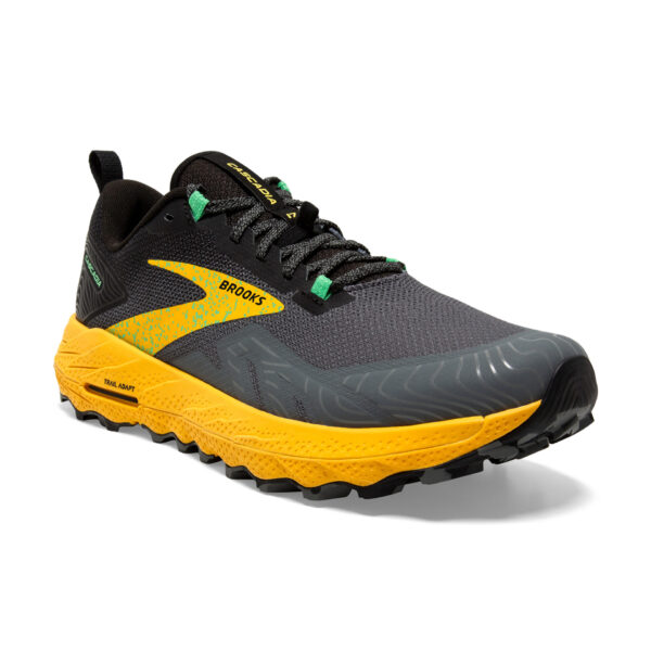 Brooks Men's Cascadia 17 - Lemon Chrome/Sedona Sage - Image 3