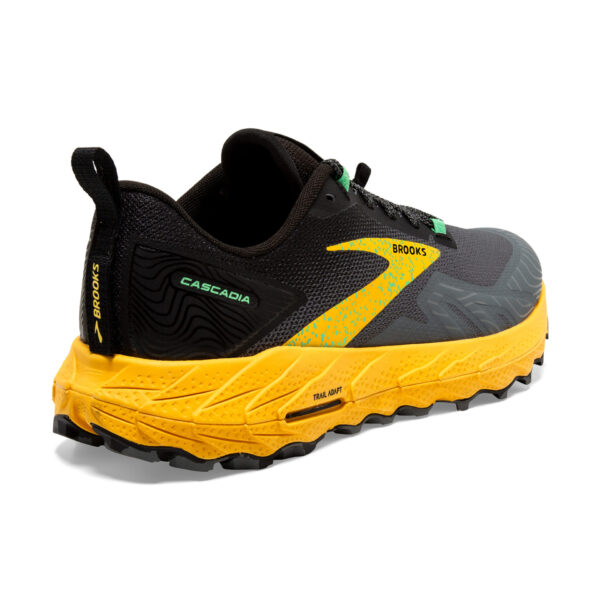 Brooks Men's Cascadia 17 - Lemon Chrome/Sedona Sage - Image 5