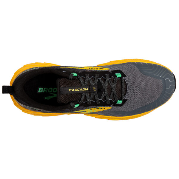 Brooks Men's Cascadia 17 - Lemon Chrome/Sedona Sage - Image 6