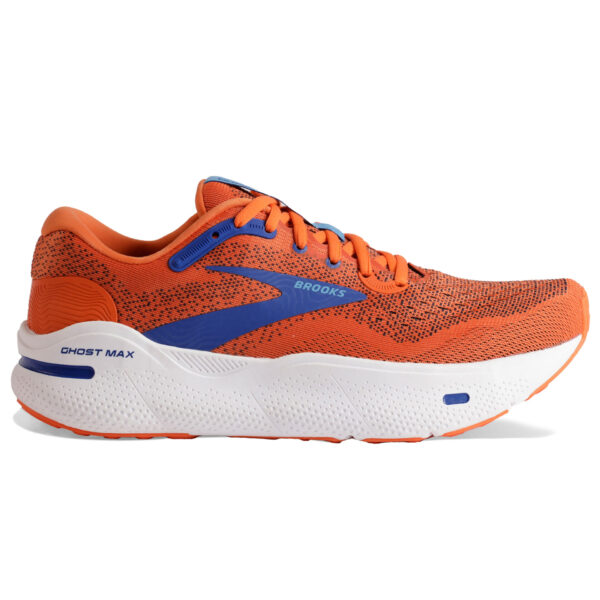 Brooks Men's Ghost Max - Red Orange/Black/Surf The Web