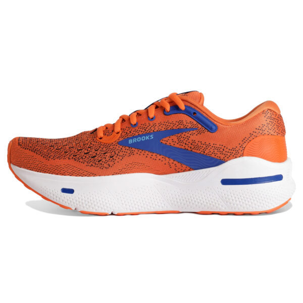 Brooks Men's Ghost Max - Red Orange/Black/Surf The Web - Image 2
