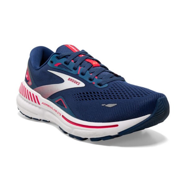 Brooks Women's Adrenaline GTS 23 - Blue/Raspberry/White - Image 3