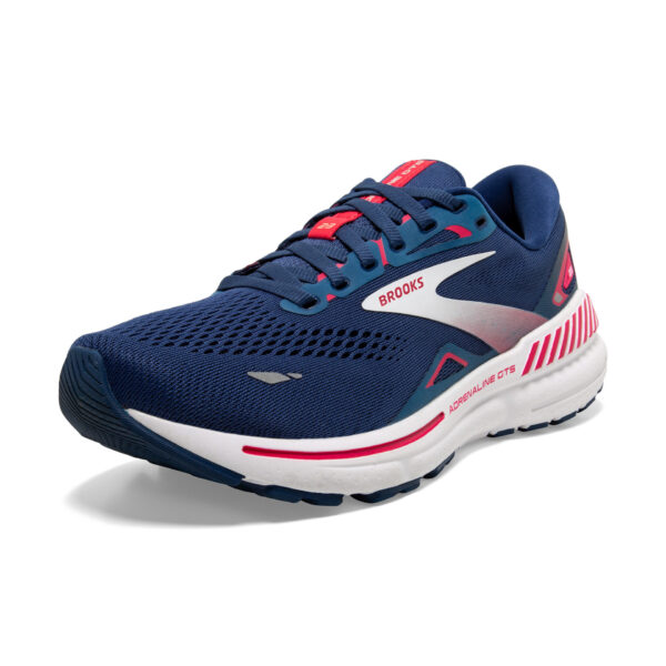 Brooks Women's Adrenaline GTS 23 - Blue/Raspberry/White - Image 4
