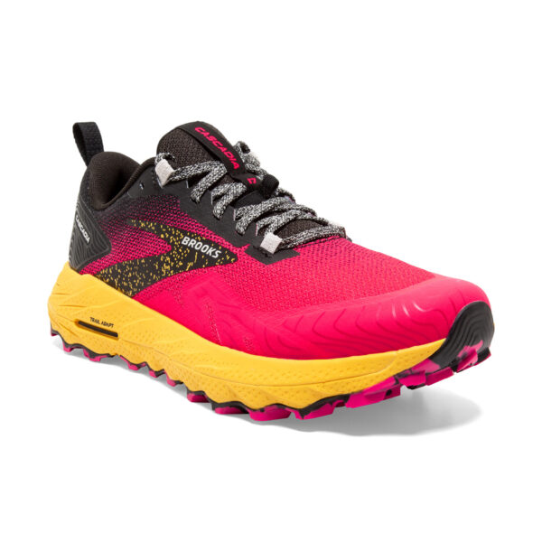 Brooks Women's Cascadia 17 - Diva Pink/Black/Lemon Chrome - Image 3
