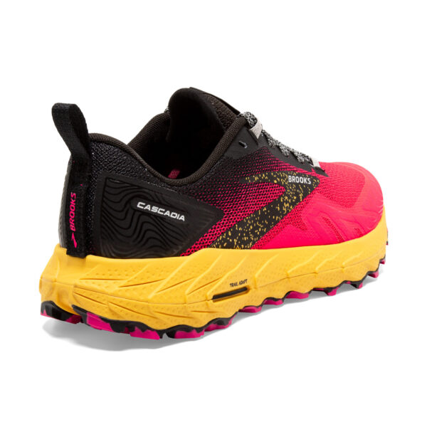 Brooks Women's Cascadia 17 - Diva Pink/Black/Lemon Chrome - Image 5