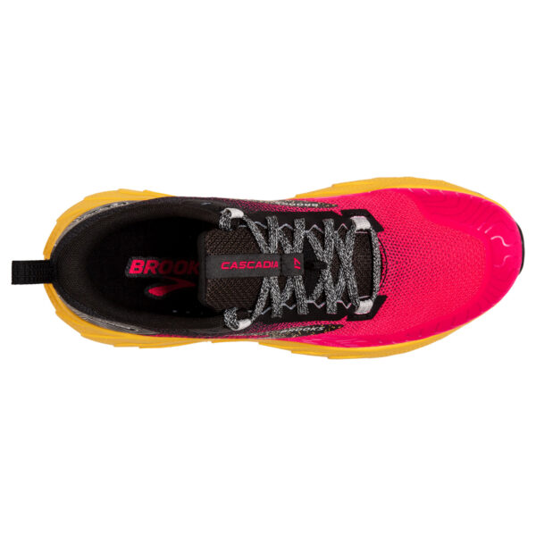 Brooks Women's Cascadia 17 - Diva Pink/Black/Lemon Chrome - Image 6
