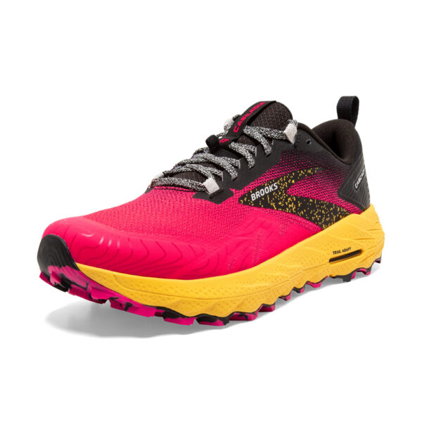 Brooks Women's Cascadia 17 - Diva Pink/Black/Lemon Chrome - Image 4