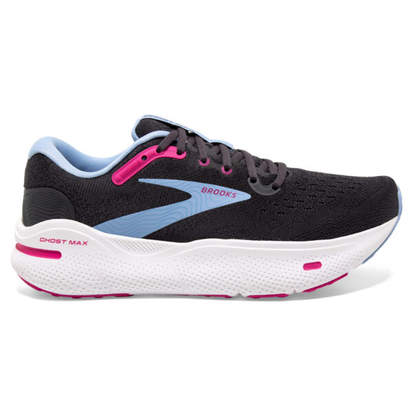 Brooks Women's Ghost Max - Ebony/Open Air/Lilac Rose