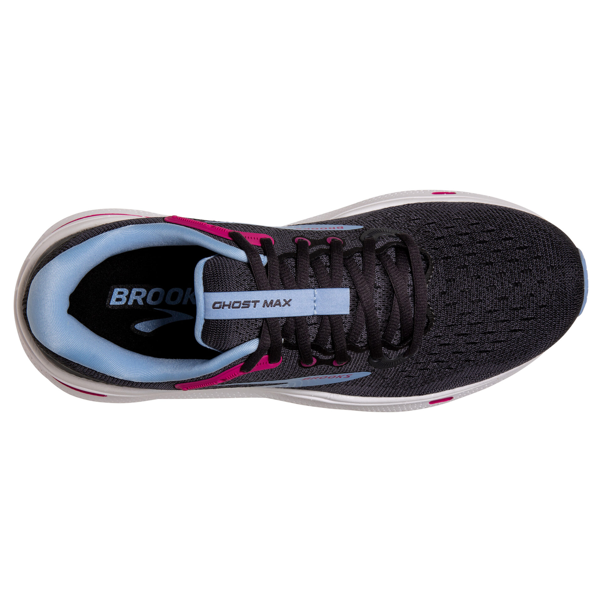 Brooks Women s Ghost Max Ebony Open Air Lilac Rose Running Bath