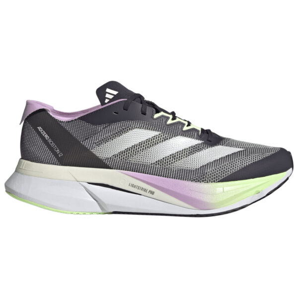 Adidas Men's Adizero Boston 12 - Aurora Black/Zero Metalic/Green Spark