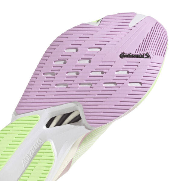 Adidas Women's Adizero Boston 12 - Footwear White/Core Black/Green Spark - Image 8