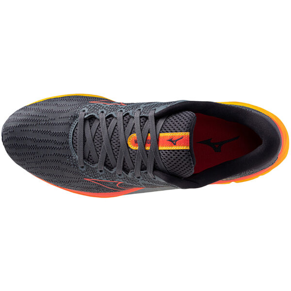 Mizuno Men's Wave Rider 27 - Turbulence/Cayenne/Citrus - Image 5