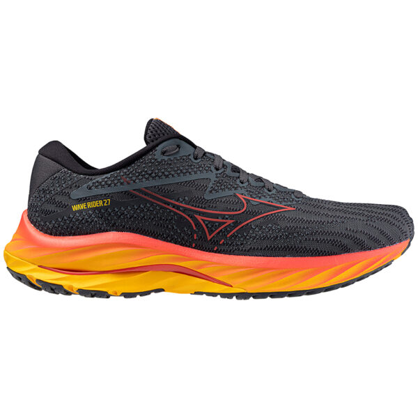 Mizuno Men's Wave Rider 27 - Turbulence/Cayenne/Citrus