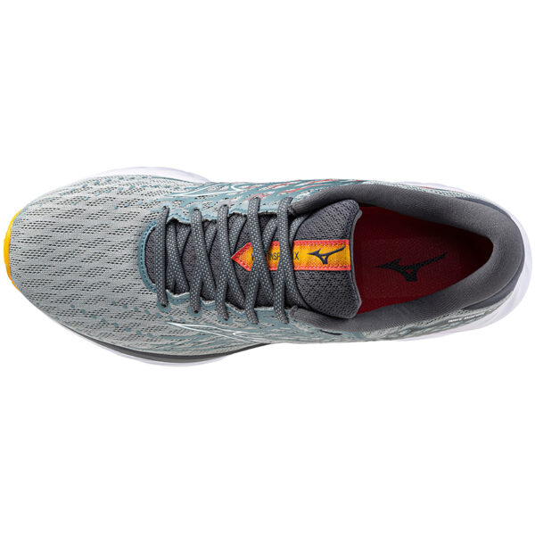 Mizuno Men's Wave Inspire 20 - Abyss/White/Citrus - Image 5