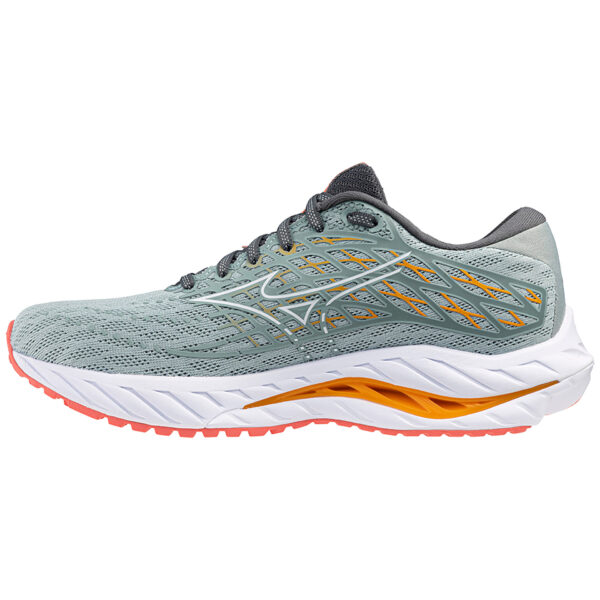 Mizuno Women's Wave Inspire 20 - Gray Mist/White/Dubarry - Image 2