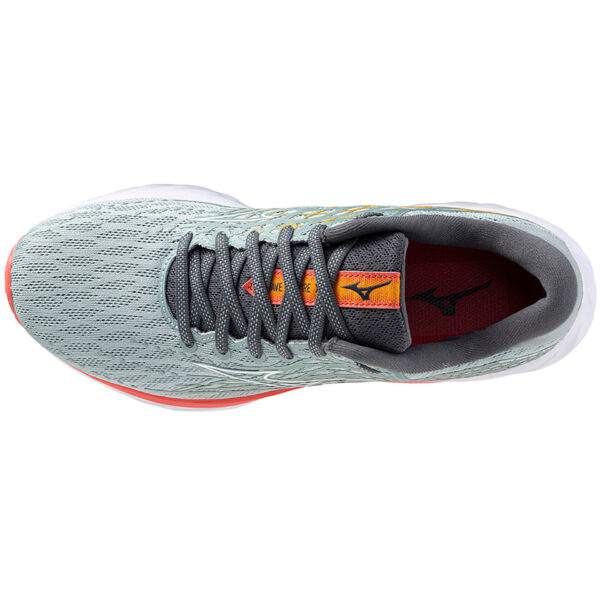 Mizuno Women's Wave Inspire 20 - Gray Mist/White/Dubarry - Image 5
