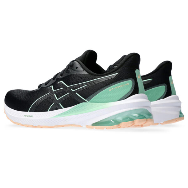 Asics Women's GT-1000 12 - Black/Mint Tint - Image 4