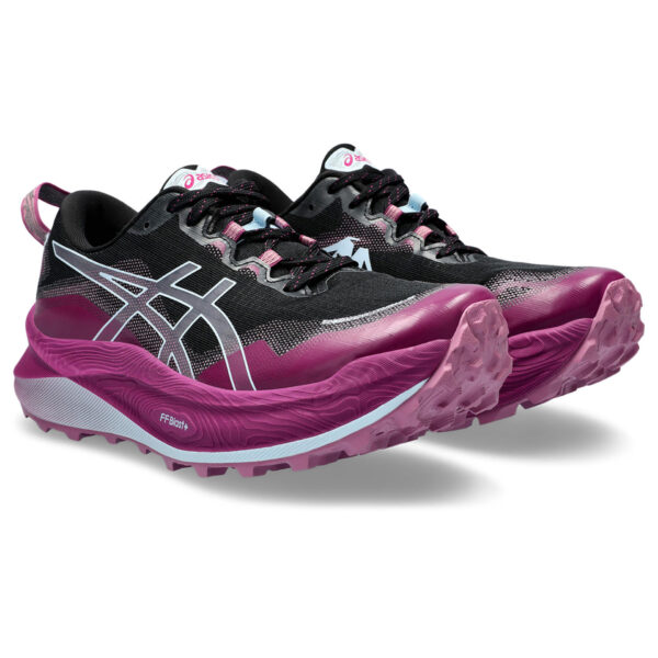 Asics Women's Trabuco Max 3 - Black/Light Blue - Image 3
