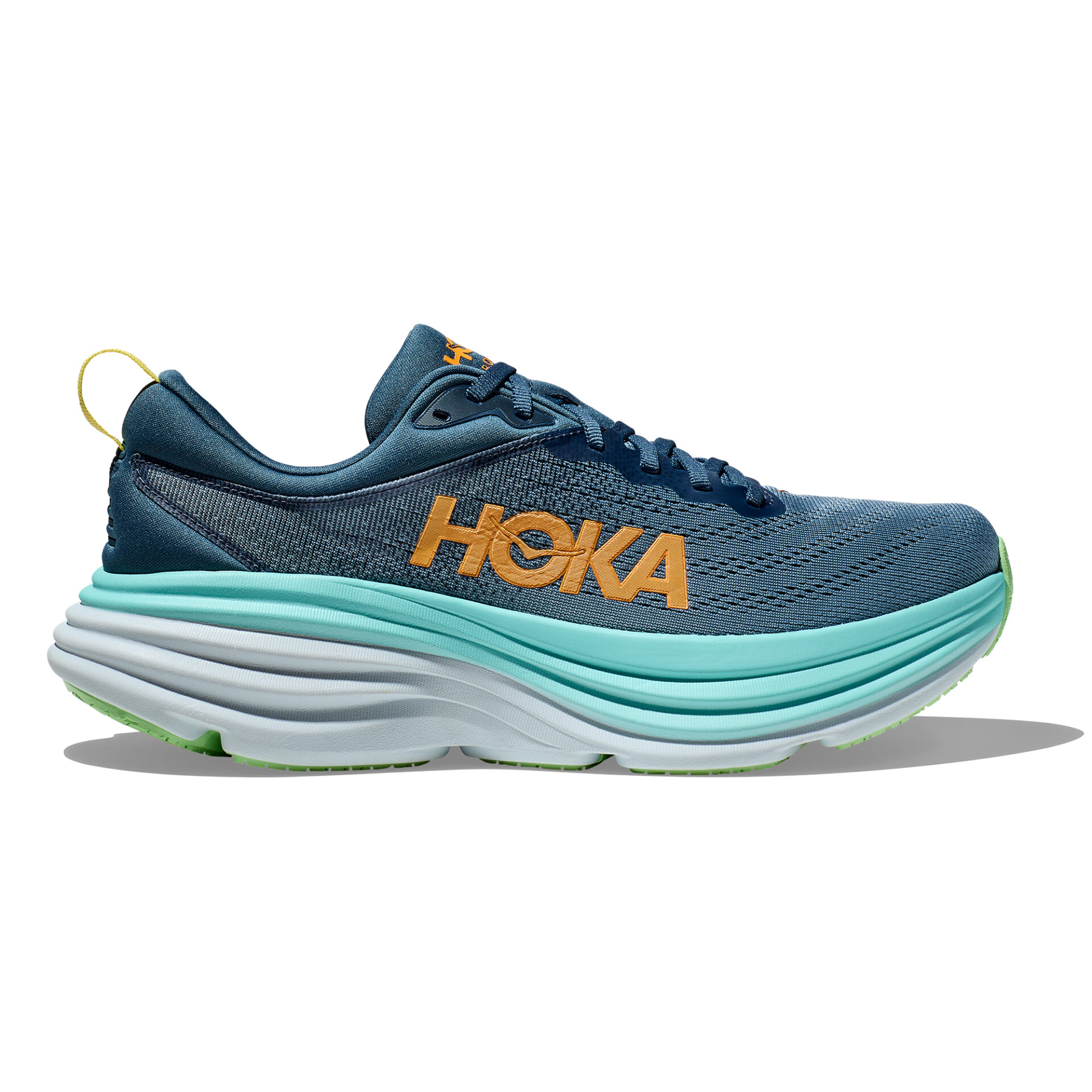 Hoka Men's Bondi 8 - Real Teal/Shadow - Running Bath