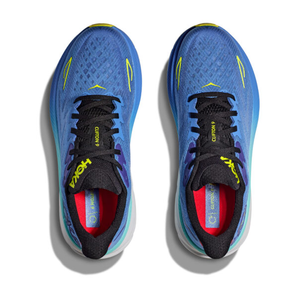 Hoka Men's Clifton 9 - Virtual Blue/Cerise - Image 6