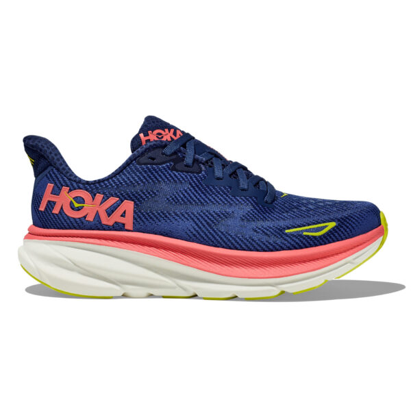 Hoka Women's Clifton 9 - Evening Sky/Coral