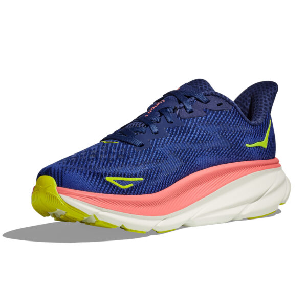 Hoka Women's Clifton 9 - Evening Sky/Coral - Image 4