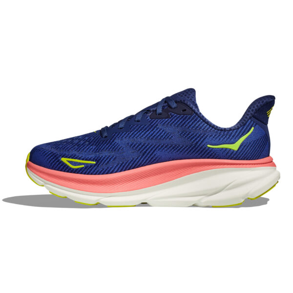 Hoka Women's Clifton 9 - Evening Sky/Coral - Image 2