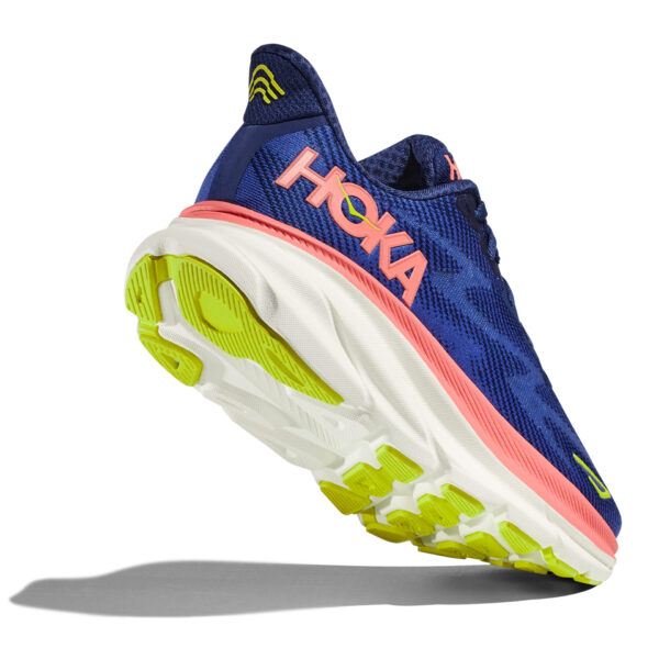 Hoka Women's Clifton 9 Wide - Evening Sky/Coral - Image 5