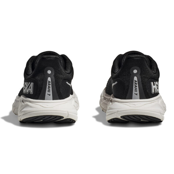 Hoka Men's Arahi 7 Wide - Black/White - Image 8