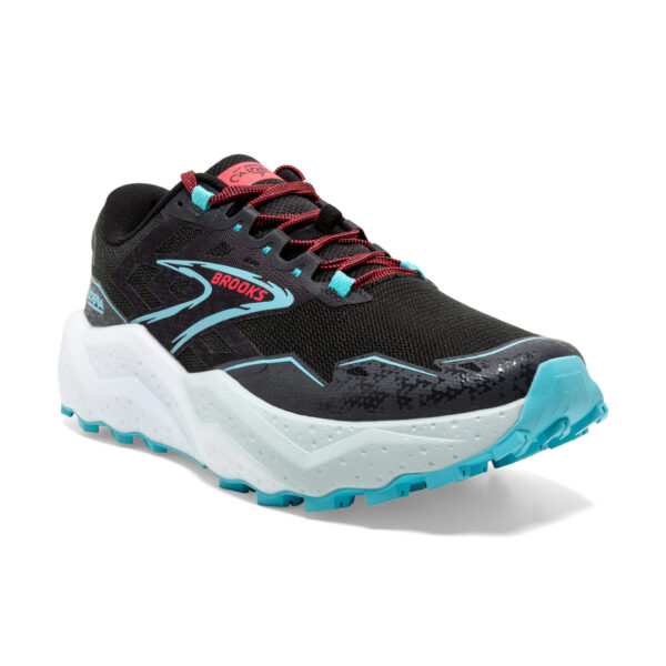 Brooks Women's Caldera 7 - Black/Ebony/Bluefish - Image 3