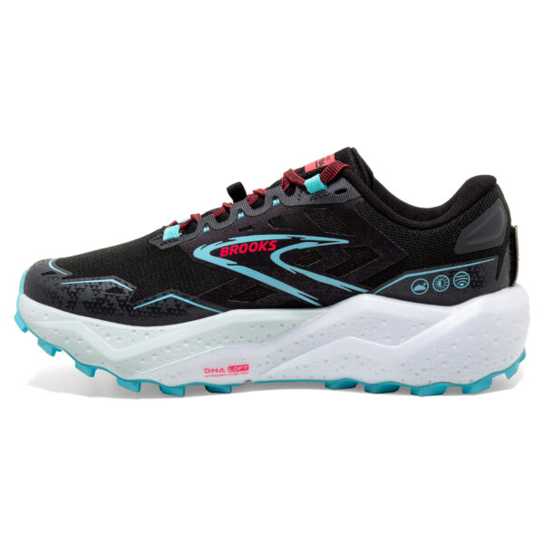 Brooks Women's Caldera 7 - Black/Ebony/Bluefish - Image 2