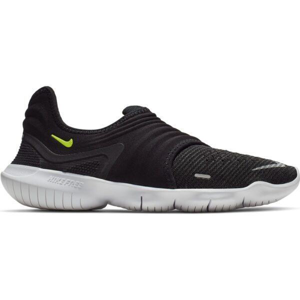 Nike Women's Free RN Flyknit 3.0 - Black/Volt/White