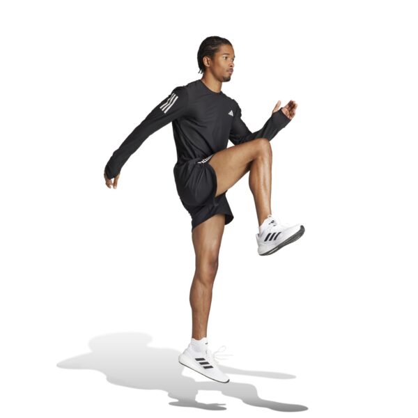 Adidas Men's Own The Run Long Sleeve Top - Black - Image 4