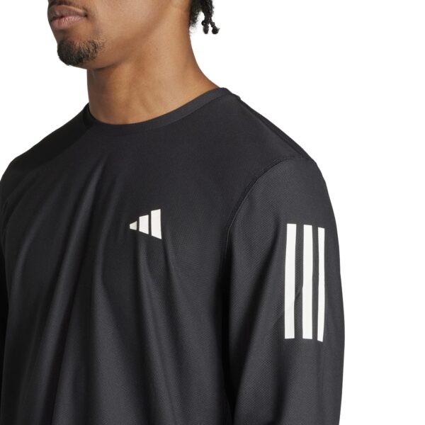 Adidas Men's Own The Run Long Sleeve Top - Black - Image 5