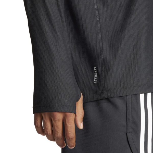 Adidas Men's Own The Run Long Sleeve Top - Black - Image 6