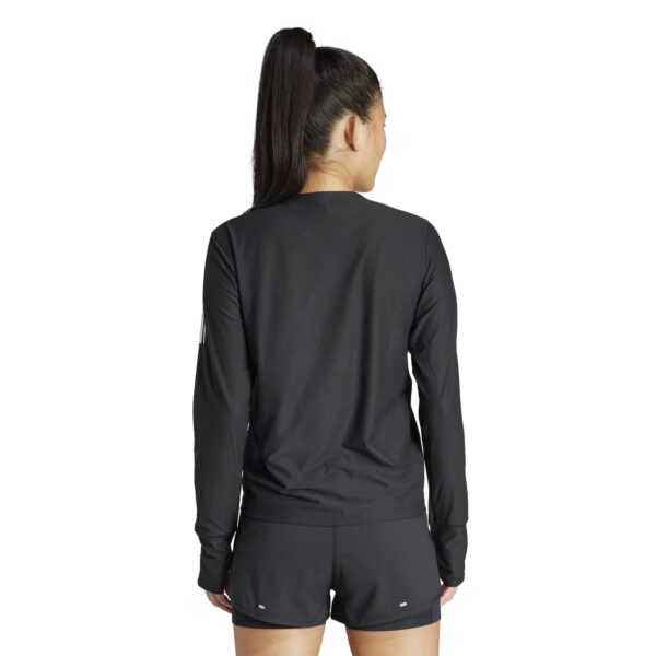 Adidas Women's Own The Run Long Sleeve Top - Black - Image 2