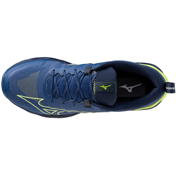 Mizuno Men's Wave Daichi 8 - Navy Peony/Sharp Green/Dress B - Image 3
